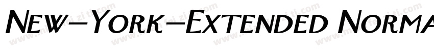 New-York-Extended Normal字体转换